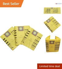 Vacuum Bag Replacement High Efficiency Filtered Paper 3-Pack for 10-14 Gallon...