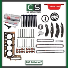 BMW MINI 1.6 2.0 D N47D20 N47 TIMING CHAIN KIT IN EX VALVE SET REBUILD KIT PARTS