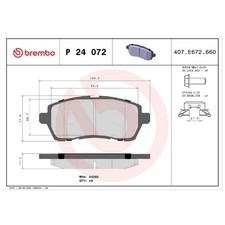 Satz Bremsbeläge Bremsklötze vorne für Mazda 2 DE | 24524025