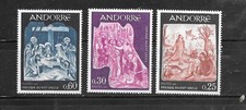 ANDORRA FRENCH SC#178-80 MNH XF OLD 1967 JESUS XF PICTORIAL TOPICAL STAMP SET