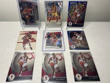 Evan Mobley 9x RC Lot Prizm Draft Picks - widescreen Insert Silver circles,