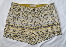 Zara girls yellow Shorts Girls Size 13-14 white