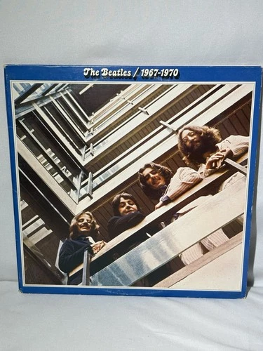 The Beatles 1967-1970 Double Vinyl LP the Blue Album, 1973, Capitol Records