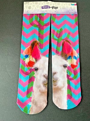 New Rock & Rose Thin Lama Socks ~ One size fits most 