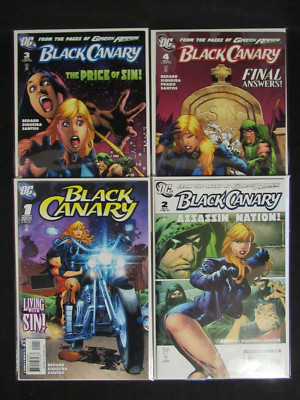 Black Canary (2007, DC) #1, 2, 3, 4 Set VF/NM to NM PX754