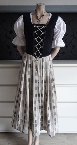 Authentic German Austrian Trachten Dirndl Dress 12-14 | eBay
