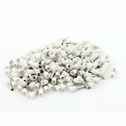 190Pcs White Wire Copper Crimp Insulated Ferrule Pin Cord End Terminals AWG14 - Picture 2 of 4