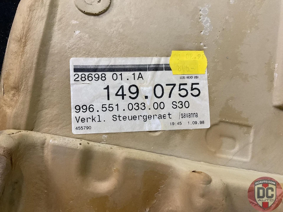 Alfombra unidad de control Porsche 911 996 2001 cupé Savanna 99655103300S30 122125 Foto 4 de 4