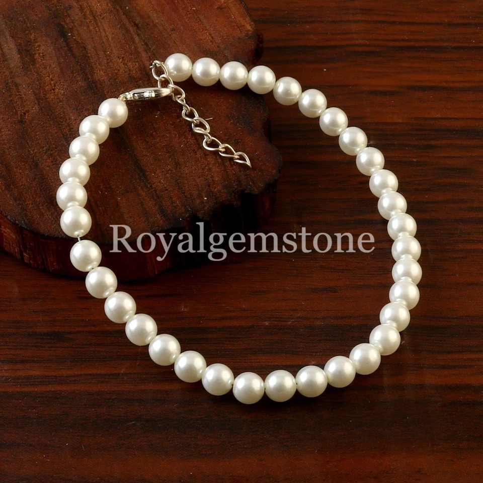 AAA Top Qualität Perle Rund Kugeln Weiß Acryl Perlen , Harz Runde Perle Perlen - Bild 2 von 4