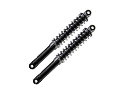 340mm Stoßdämpfer Set Paar Schwarz Chrom für Garelli Batavus DKW KTM Ponny Rixe