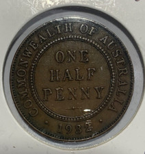1932 Australia 1/2 Penny - George V Coin