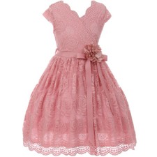 ROSE Size 10 Recital Birthday Wedding Party Formal Bridesmaid Flower Girl Dress