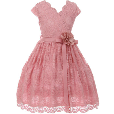 ROSE Size 10 Recital Birthday Wedding Party Formal Bridesmaid Flower Girl Dress