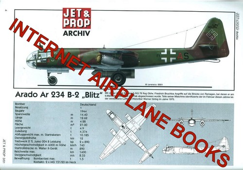 JET & PROP 3/01 STARTWAGEN TROLLY ARADO Ar234A_LUFTWAFFE RECHLIN 1944_LUFTHANSA - Bild 2 von 5