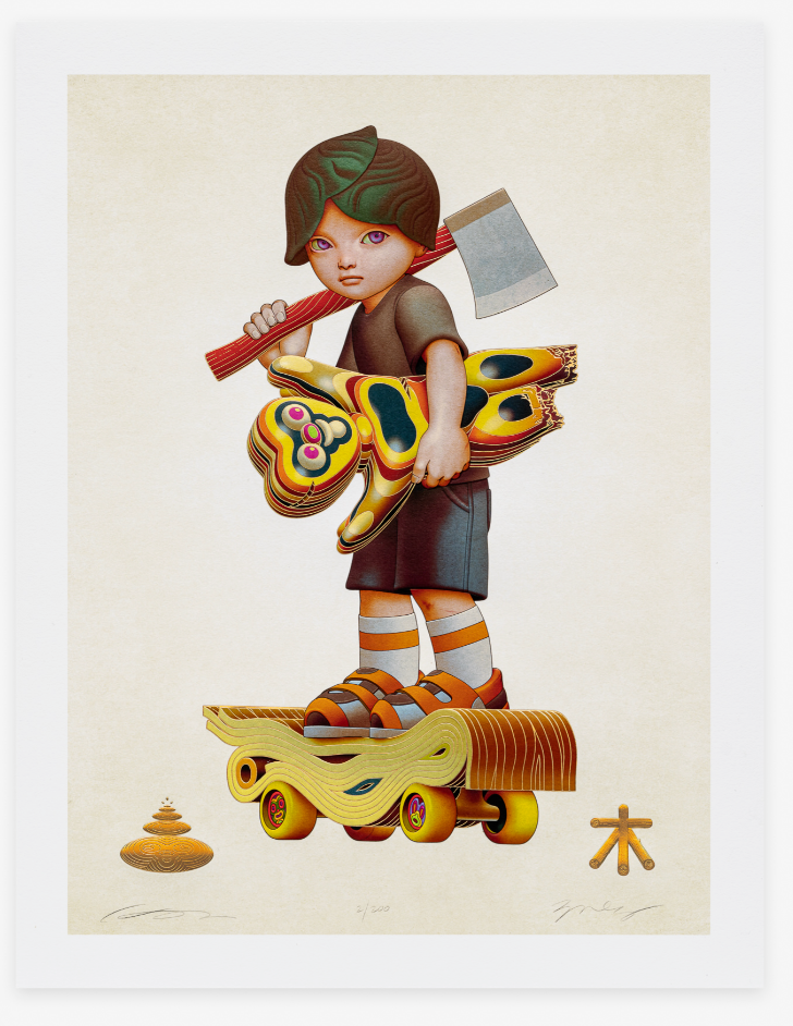 James Jean x Haroshi Trespassers /200 Signed Numbered Unframed