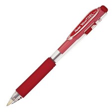 K437-B Pentel Wow Retractable Gel Pen, 0.7mm Tip, Red Ink, Pack of 1