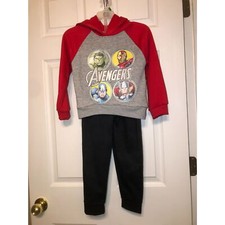 Marvel Avengers Sz 5/6 Boys Jogger Set NEW