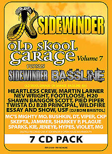 Sidewinder Old Skool Garage Volume 7 Vs Sidewinder Bassline CD Pack - Imagen 1 de 1