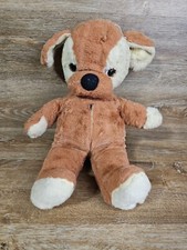 Vtg Plush Sleeping Eyes Blinking Dog/Puppy Plush 18" Read 