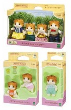Sylvanian Families Calico Critters MAPLE CAT FAMILY Set EPOCH FS-30 NI-101 102