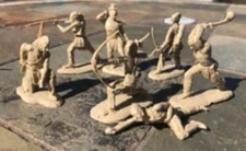 LOD Enterprises Barzso Plastic Figure Set LOD 027 SHAWNEE INDIANS--7 FIGURES