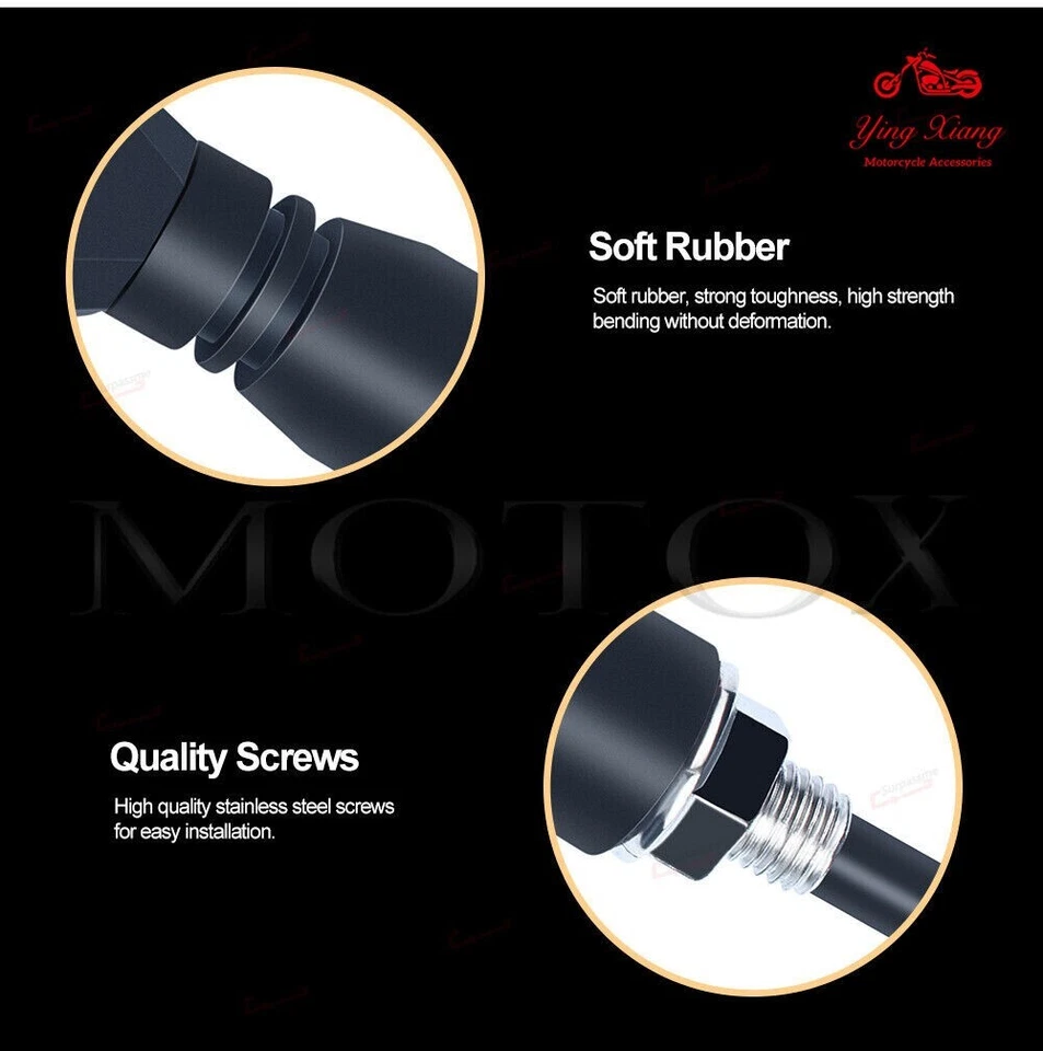 Luz de señal de giro LED universal para motocicleta apta para Honda Suzuki Yamaha Kawasaki  Foto 3 de 4