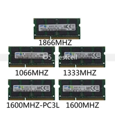 Samsung 8 GB 16 GB DDR3 1066 1333 1600 1866 MHz 204Pin Laptop SO-DIMM Memory 8G