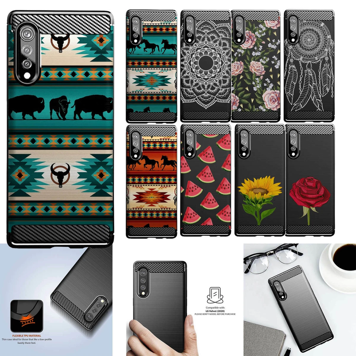 Custodia Portafoglio In Pelle PU Per LG Velvet 5G/4G: Con Slot Carte, Chiusura Magnetica E Funzione Stand, Nero Retrò
