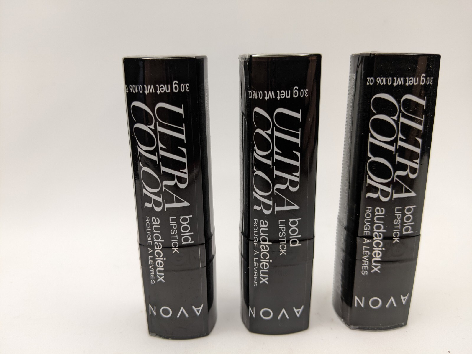 Lot of 3 Avon Ultra Color Bold Lipstick Magenta Flash  factory sealed 