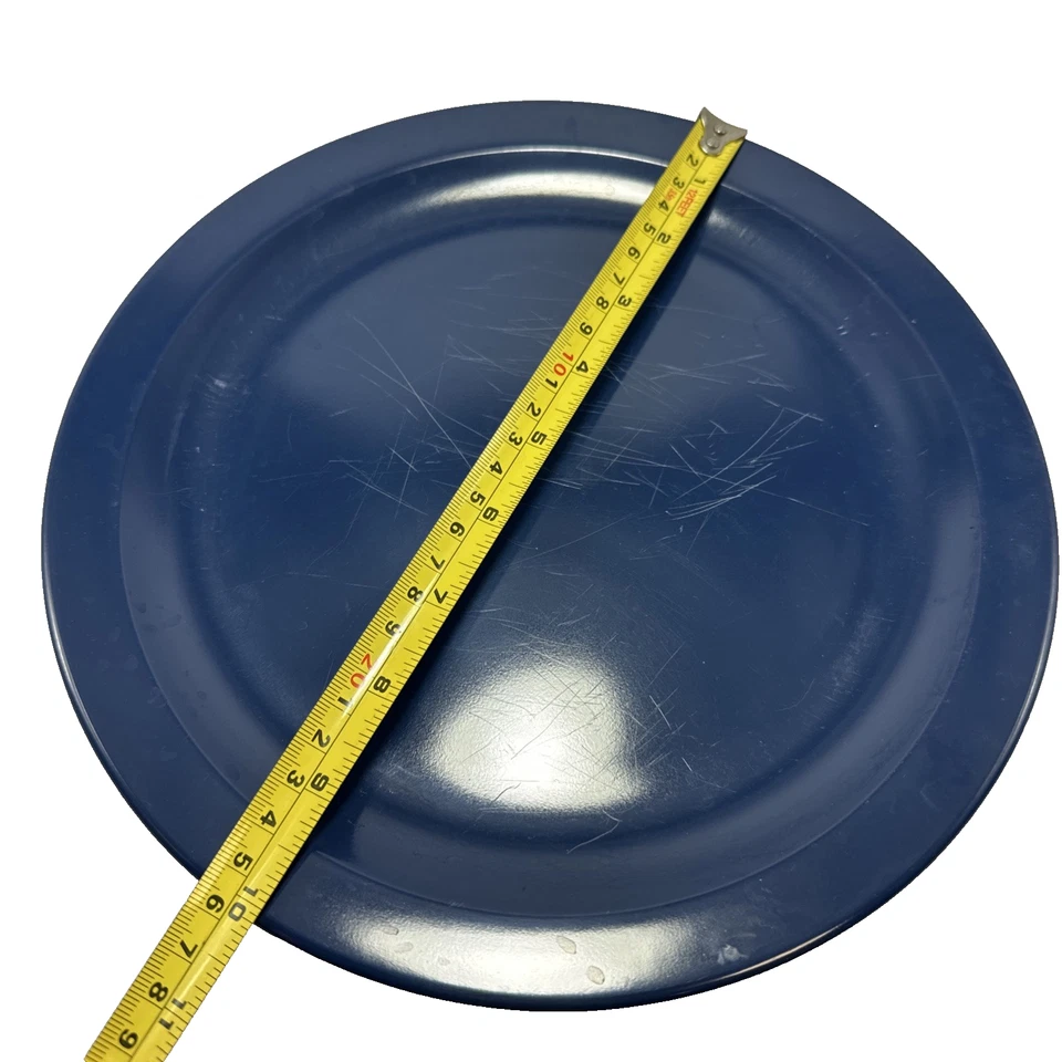 Винтажные меламиновые тарелки Texas Ware Plate P-139 & Dallas Ware чаши P-8 набор синий кобальт - Изображение 4 из 4