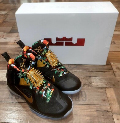 Nike LeBron IX Watch the Throne Sneaker NBA King James LA Lakers EU Gr. 41 US 8 