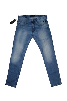 Replay Anbass - M914Y - Jeans Mens - W31 L30 - Blue - Excellent Denim