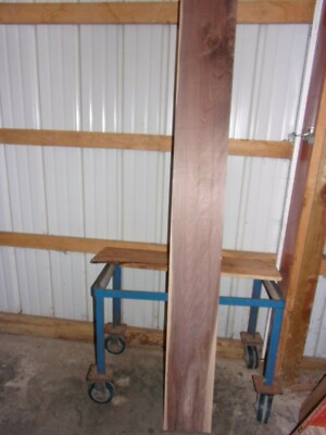 1 PC WALNUT SLAB LUMBER WOOD AIR DRIED 72 7/16''X 8 3/8''X 1 1/2'' LOT 565QQ MANTEL