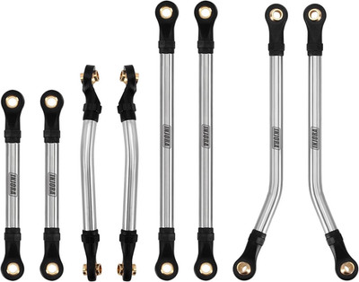 Stainless Steel High Clearance Chassis Links Set for 1/18 RC Crawler TRX4M High