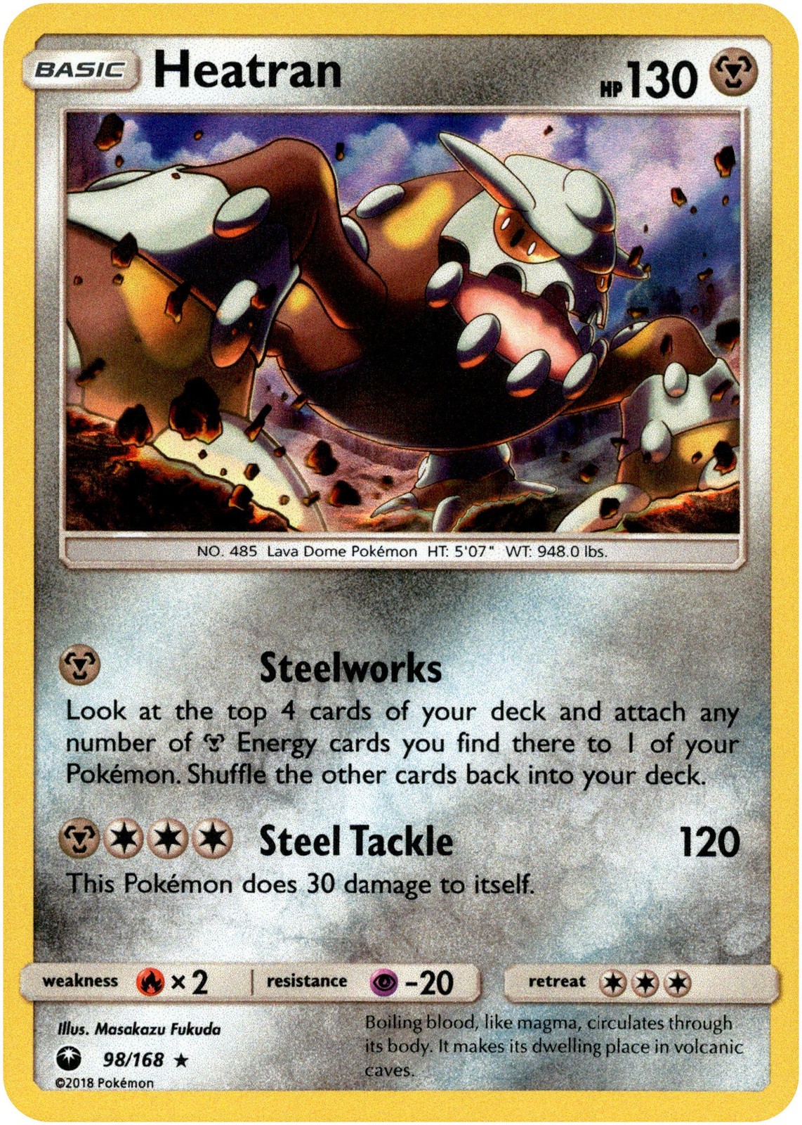 Heatran - 98/168 - Celestial Storm - Holo
