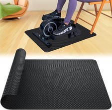 Upgraded Double-Sided Non-Slip Workout Mat for Under Desk Elliptical, Exercise