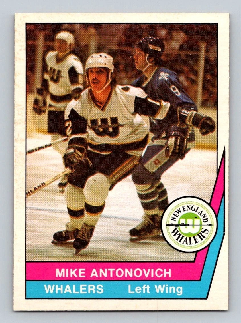 1977-78 O-Pee-Chee WHA - Mike Antonovich #34 (RC)