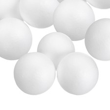 10 Pcs White Foam Balls 2.6 Inch Polystyrene Foam Ball for Crafts