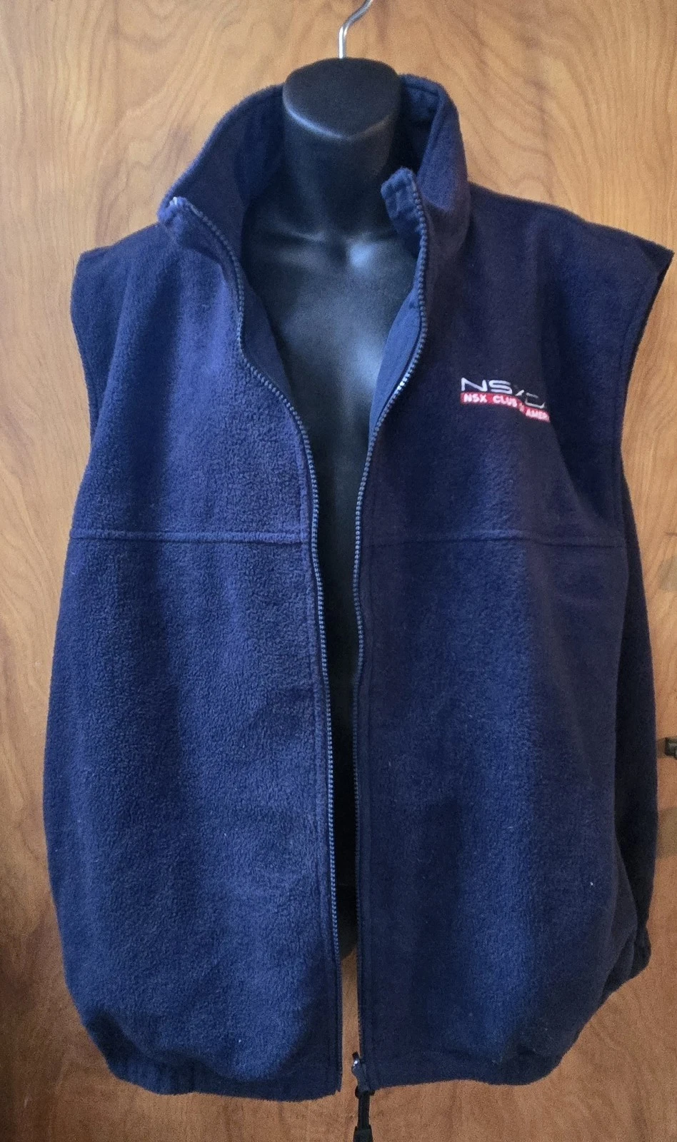 NSXCA Acura NSX Club Of America Reversible Fleece Logoed Vest Navy Blue Elkhart  image 4
