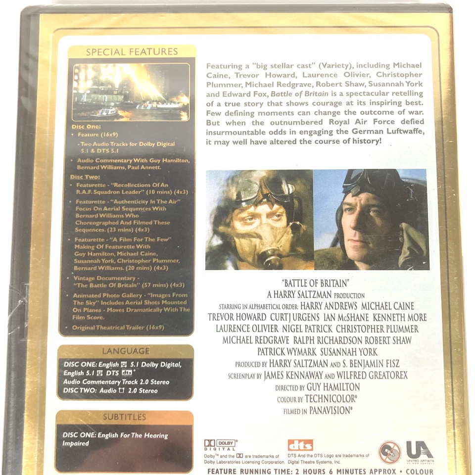 Battle Of Britain Gold Edition DVD (1969) 2-Disc Set Reg 4 Brand New & Sealed - Image 3 of 4