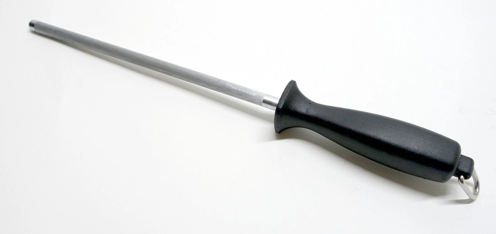 Wusthof Dreizack • 9” Knife Sharpening Honing Rod Steel • Hanging Loop