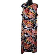 Jessica London floral sleeveless maxi dress size 16W