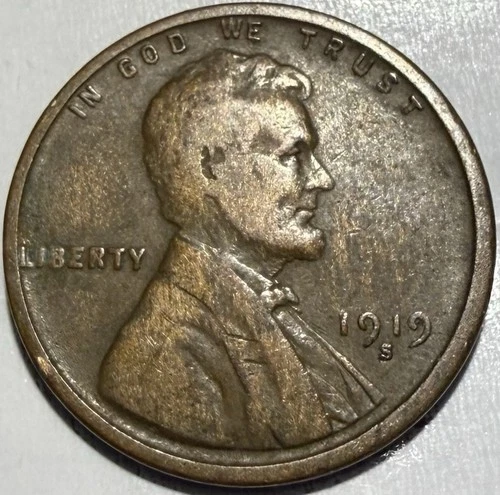 1919 S Lincoln Wheat Cent ~ Fine #2076