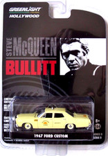 GREENLIGHT HOLLYWOOD S9 STEVE MCQUEEN BULLITT 1967 FORD GALAXIE SUNSHINE CABS