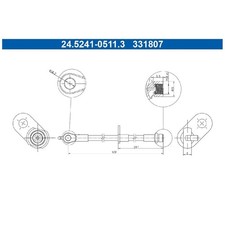 Bremsschlauch hinten rechts für Toyota C-HR X1 X2 | 24176495