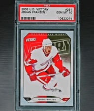 2005 Upper Deck Victory - Johan Franzen (RC) Rookies #291 PSA 10 POP 2