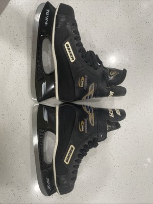 Bauer Supreme Ice Hockey Skates Black Tuuk S140 Size 7.5 Excellent Condition