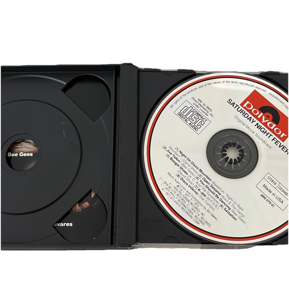 Saturday Night Fever Promo Cd 1977 Disco Polygram Movie Soundtrack Vintage - Image 3 of 4