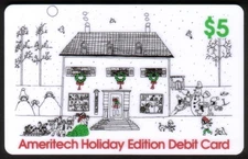 $5 Holiday Edition 1993 Home With Christmas Decorations VOID SPECIMEN Phone Card