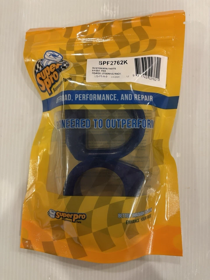 Kit de bucha de montagem em pinhão e rack de direção dianteira SuperPro compatível com base Mazda Miata - Imagem 3 de 4